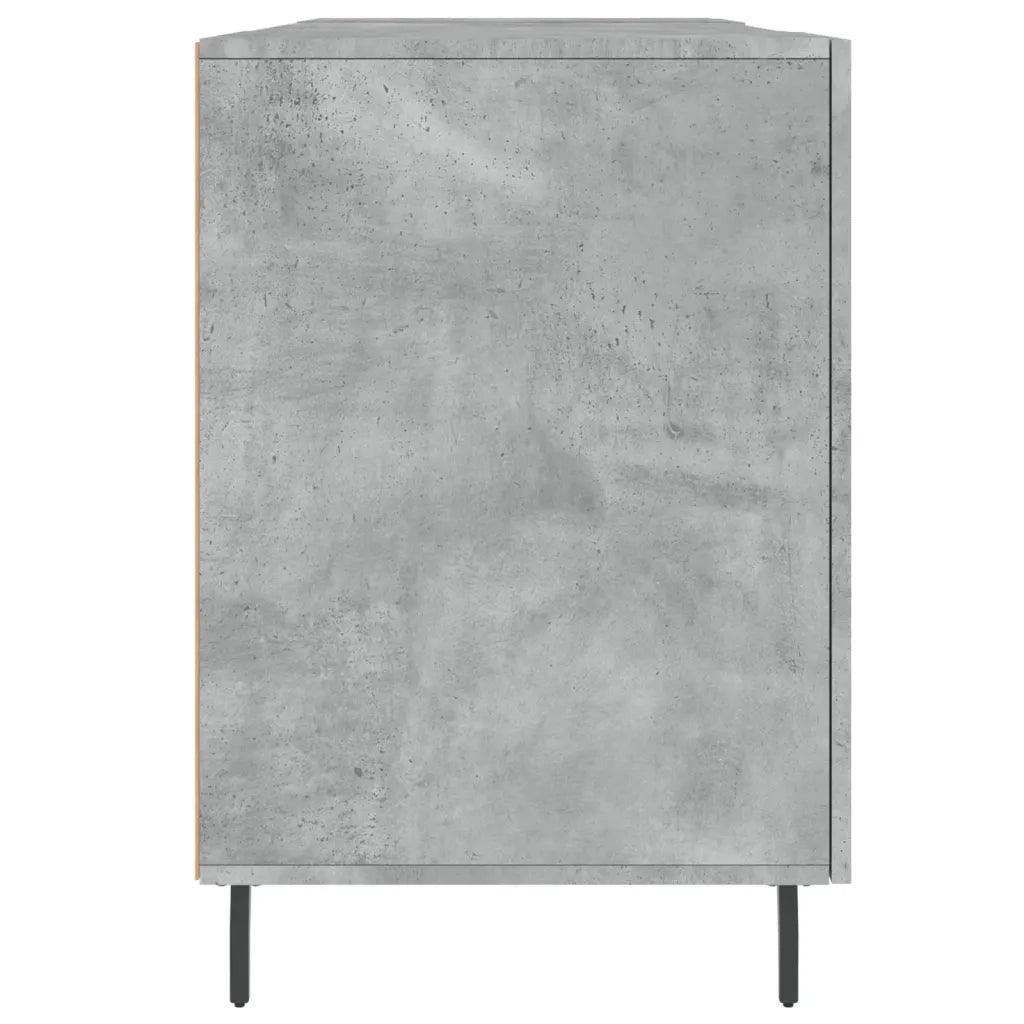 Scrivania Grigio Cemento 140x50x75 cm in Legno Multistrato 829568