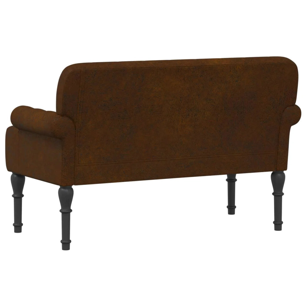 Loveseat con bottoni imbottiti Marrone 120 x 65 x 78 cm 42041839
