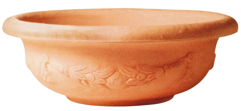 VASO BASSO PANTELLERIA IN RESINA ROTAZIONALE Ø 35 CM FINITURA IMPRUNETA