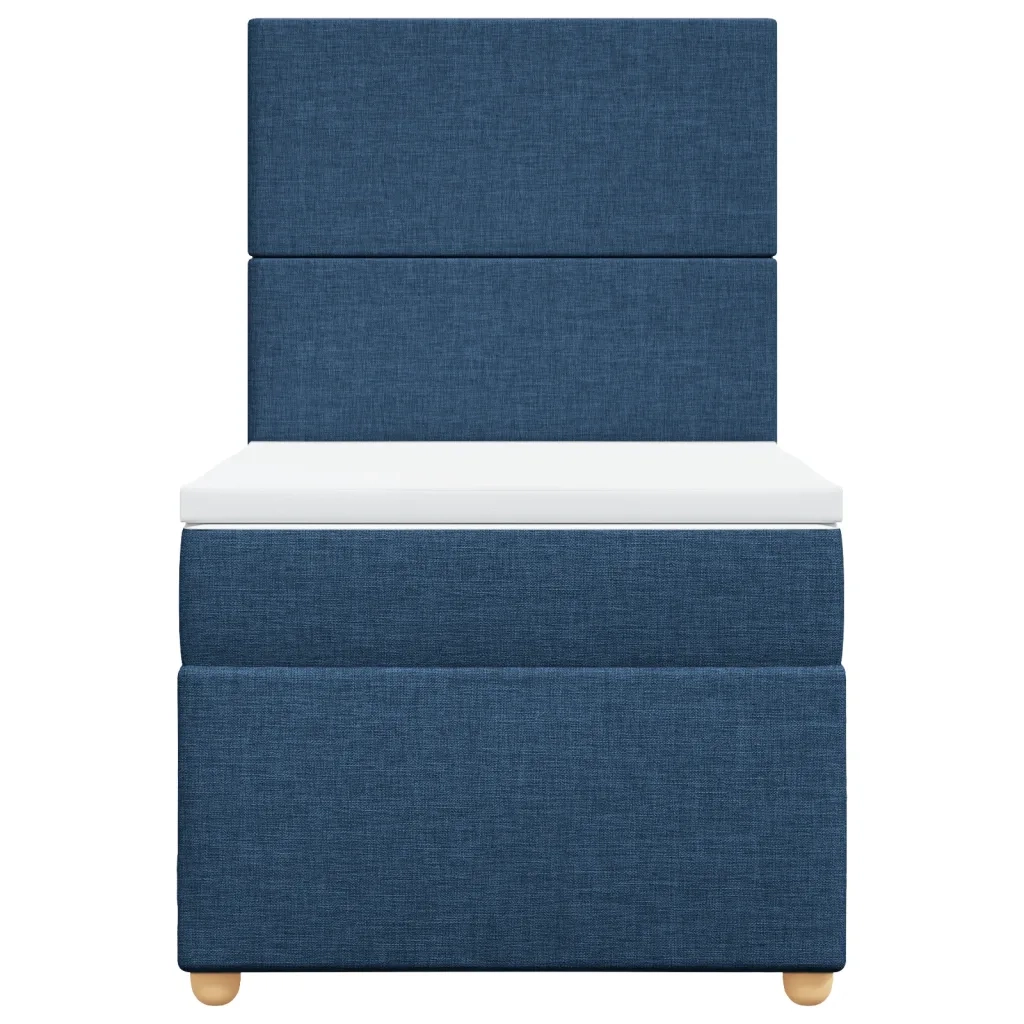 Giroletto a Molle con Materasso Blu 90x200 cm inTessuto