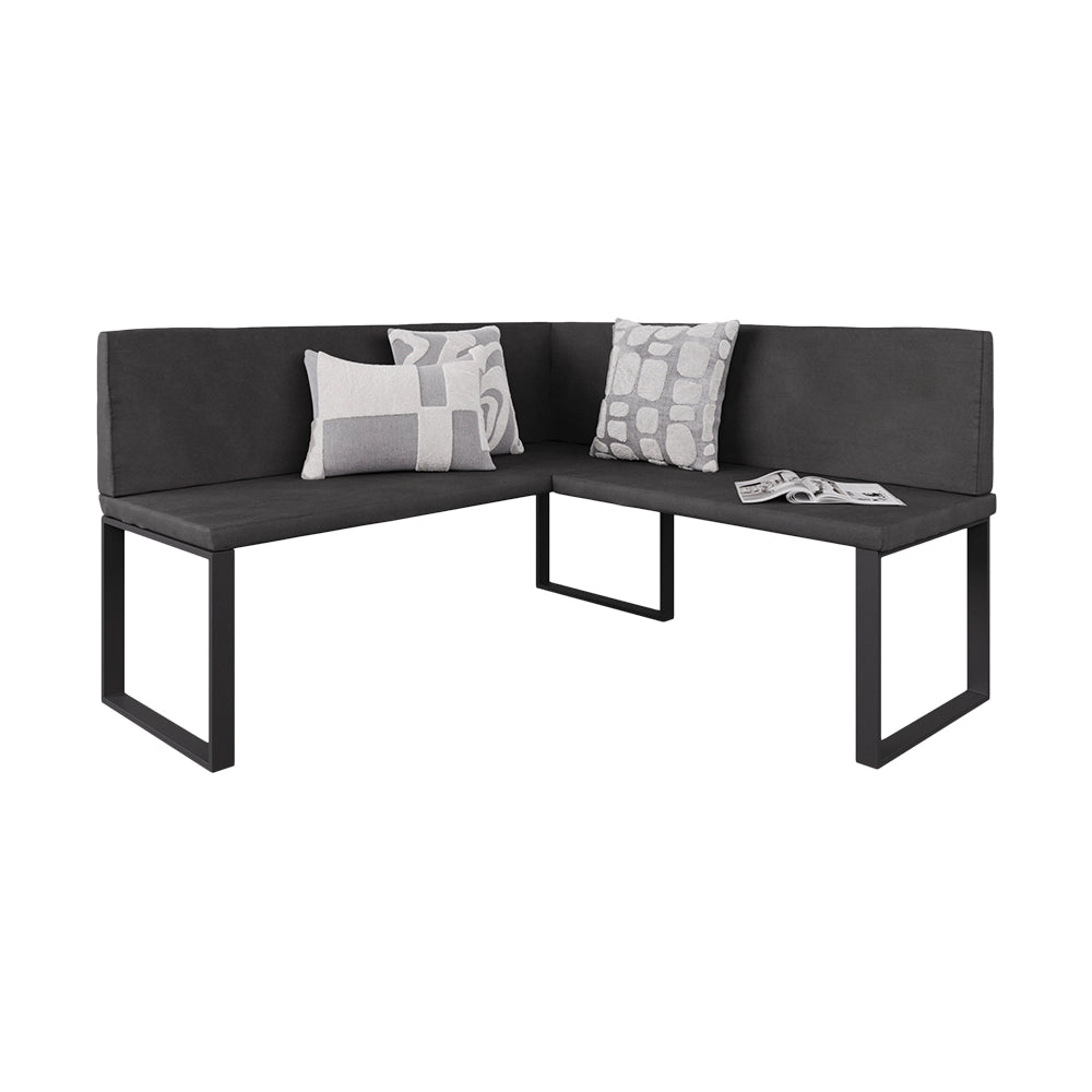 Vicco panca ad angolo Antracite 150 x 150 cm