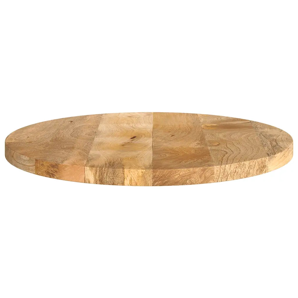 Piano per Tavolo Ø 40x2,5cm Rotondo in Legno Massello di Mango 370058