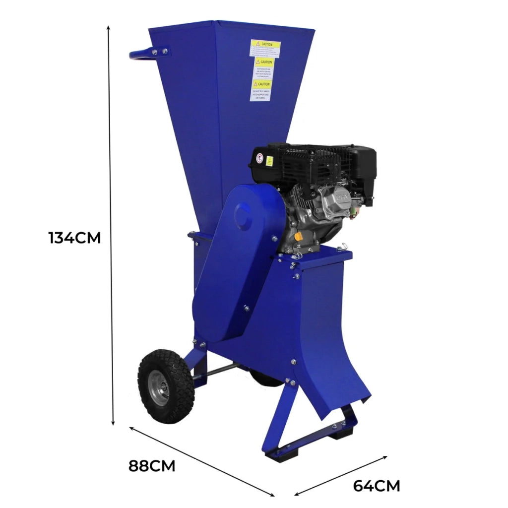 Tritatutto a benzina 7HP Trituratore da giardino Decespugliatore per uso intensivo Tritatura di legno