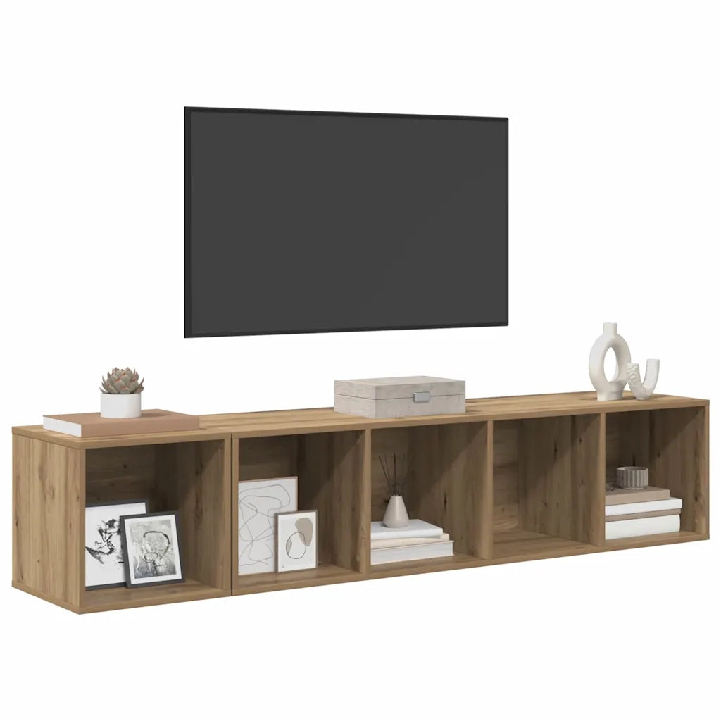 Set di mobili TV 2 pcs Rovere artigianale Legno multistrato 3393173