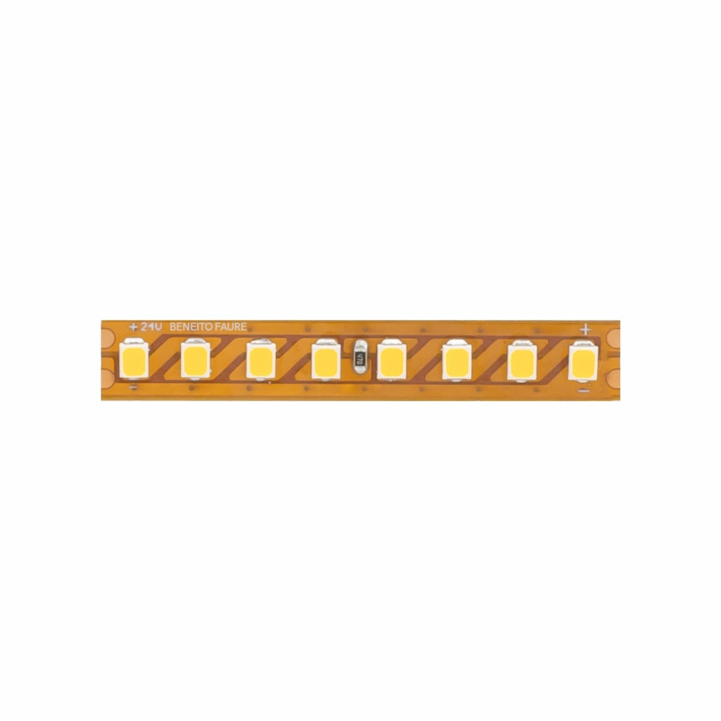 Striscia LED 5 metri Beneito & Faure serie FINE 97 24V 10W/m temperatura colore 2200K grado di protezione IP20 - Beneito & Faure
