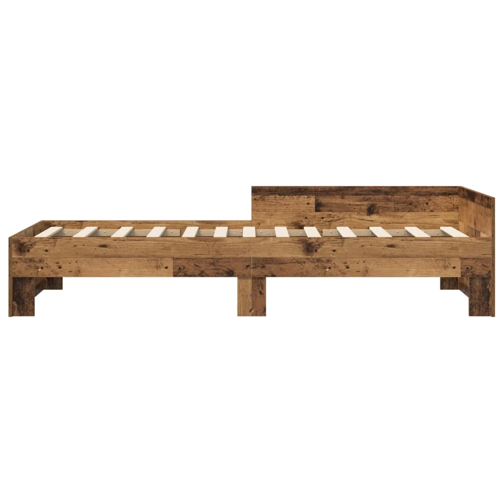 Struttura letto con testata Legno antico 80 x 200 cm 8009038
