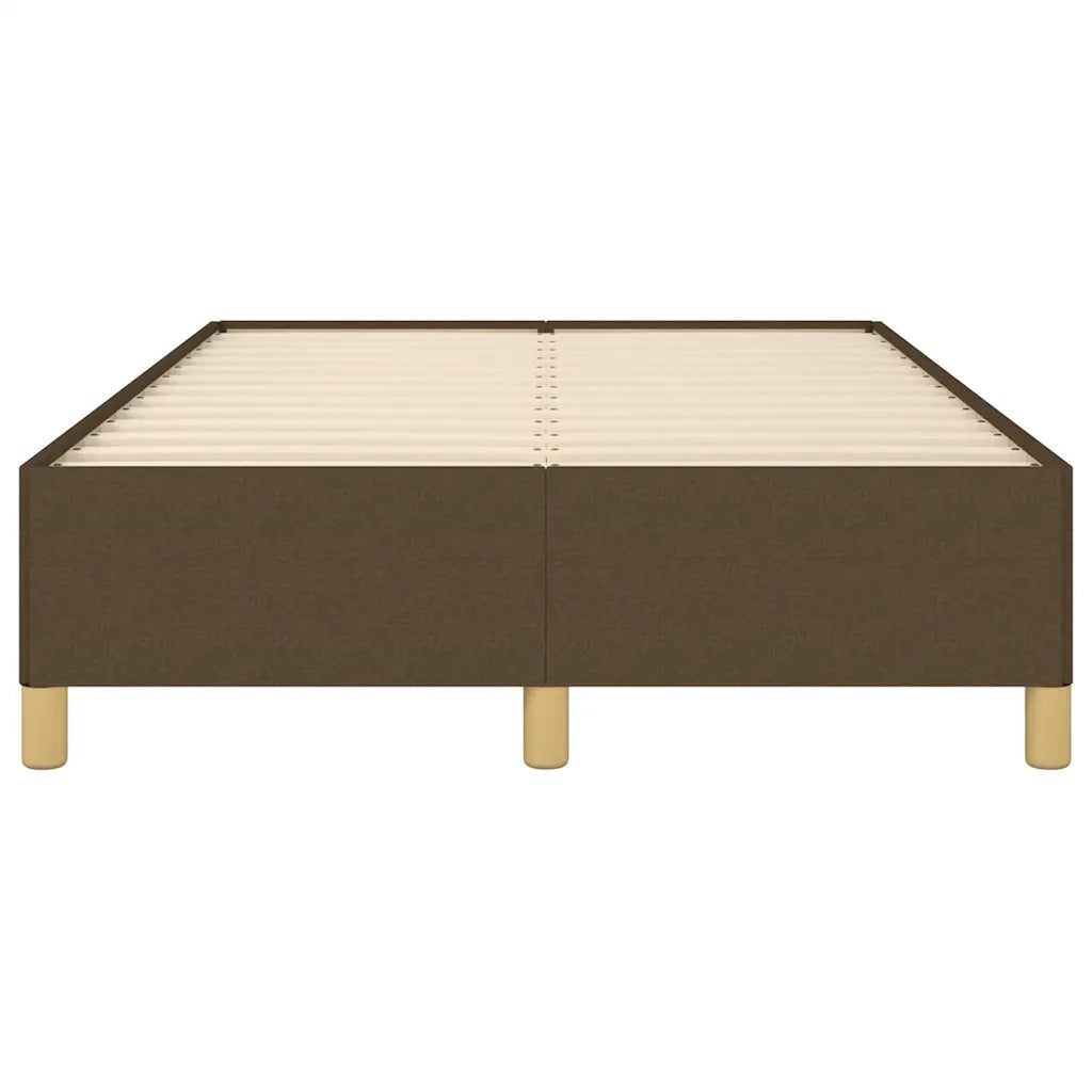 Giroletto senza Materasso Marrone Scuro 80x200 cm in Tessuto 379518