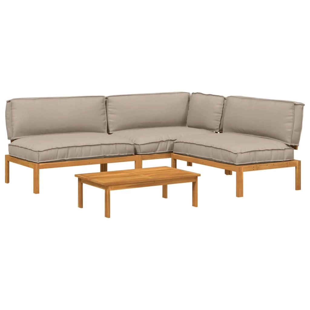 Set di divani 4 pcs Talpa Legno di Acacia Massello 3418499
