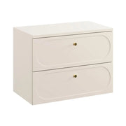 Set da bagno TORNADO beige: mobile sotto lavabo 80cm + piano per lavabo