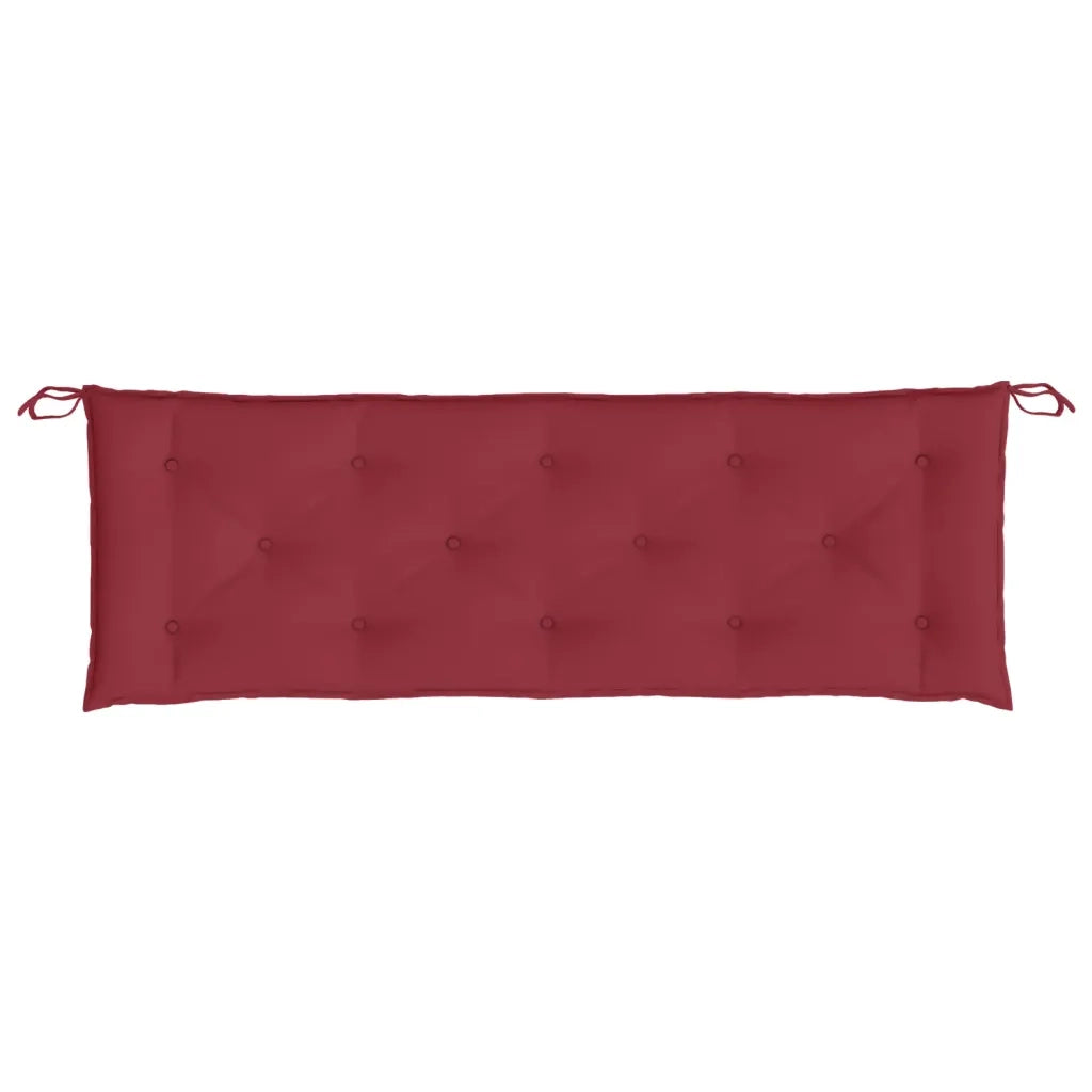 Cuscini per Panca 2 pz Rosso Vino 150x50x7 cm in Tessuto Oxford 361706