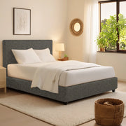 Rugby, Letto Singolo Sfoderabile Made in Italy, Grigio Tortora