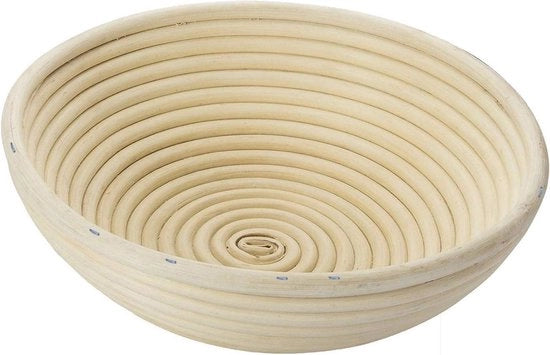 Manicotto per pane con diametro 245 cm, realizzato in rattan, colore luce beige.