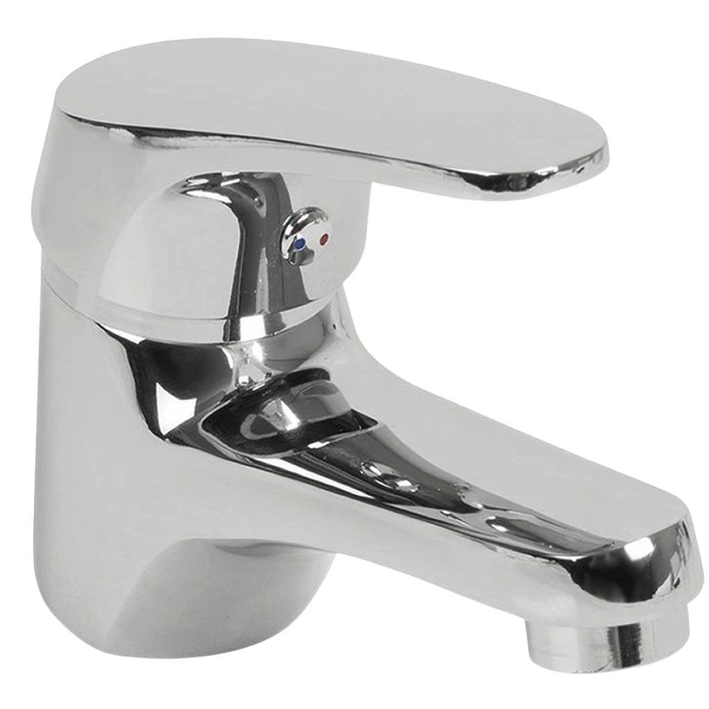 Miscelatore rubinetto monocomando acqua calda fredda lavabo cromo lucido serie tapy