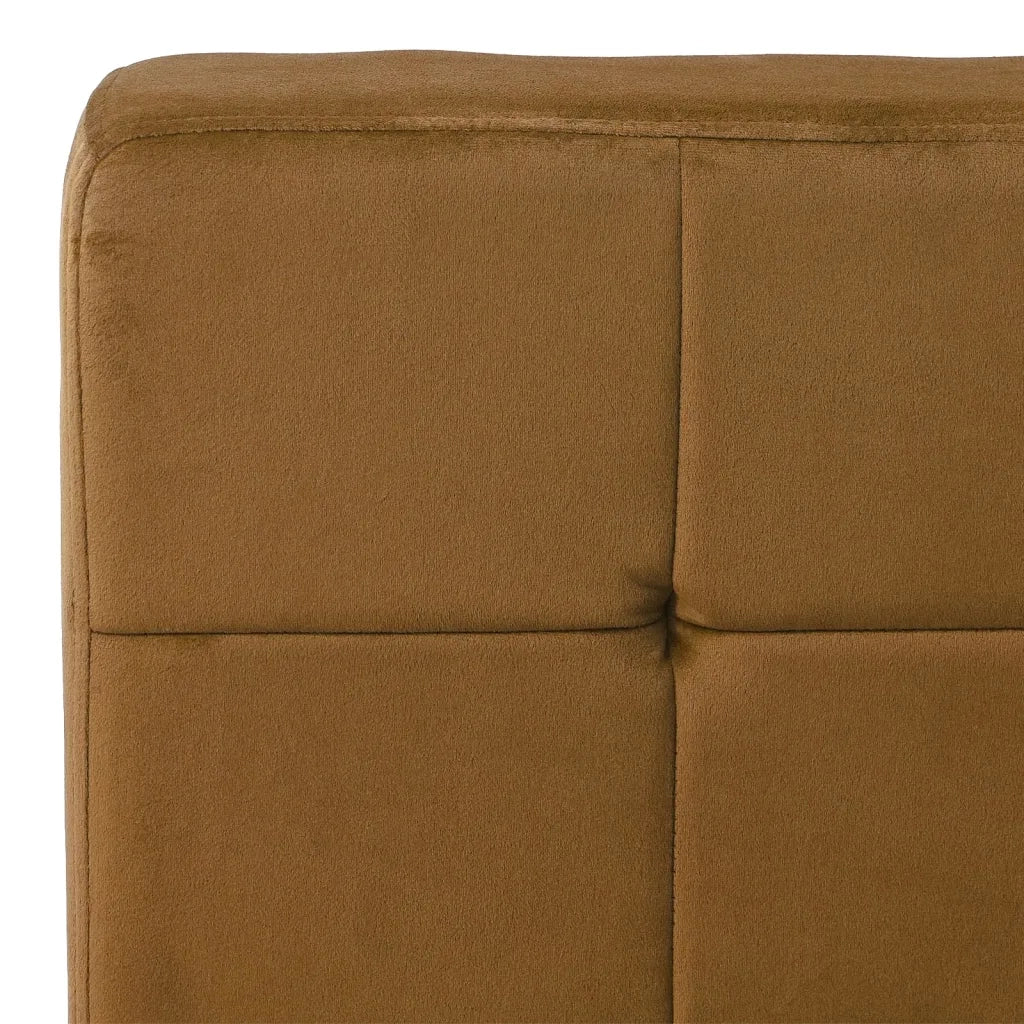 Poltrona Relax 65x79x87 cm Marrone in Velluto 325778