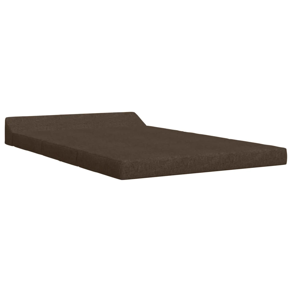 Divano Letto Pieghevole Tortora 120 x 60 x 49 cm Tessuto