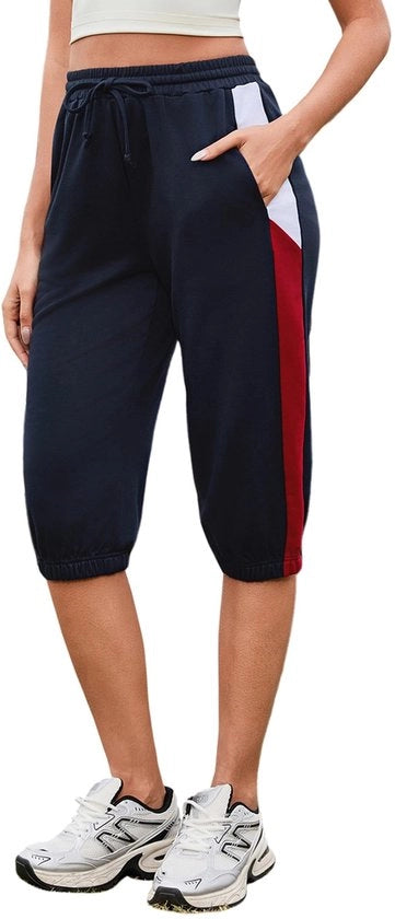 Gonna da donna 3/4 - Pantalone sportivo casual - Cotone - Cintura regolabile - Sostenibile - Ideale per lo sport/giorno quotidiano