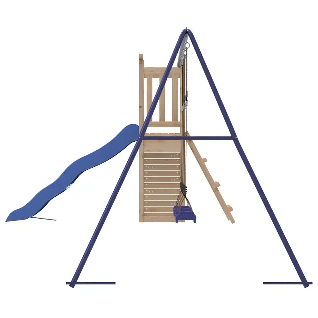 Set da Gioco da Esterno in Legno Massello di Pino CFW7874952