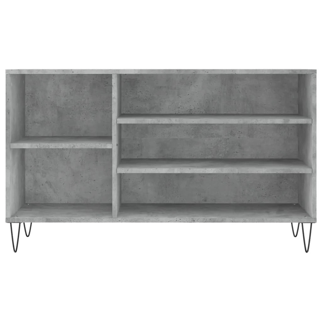 Scarpiera mobile contenitore per scarpe mobile per ingresso/corridoio/soggiorno 102 x 36 x 60 cm legno ingegnerizzato grigio 02_0021799