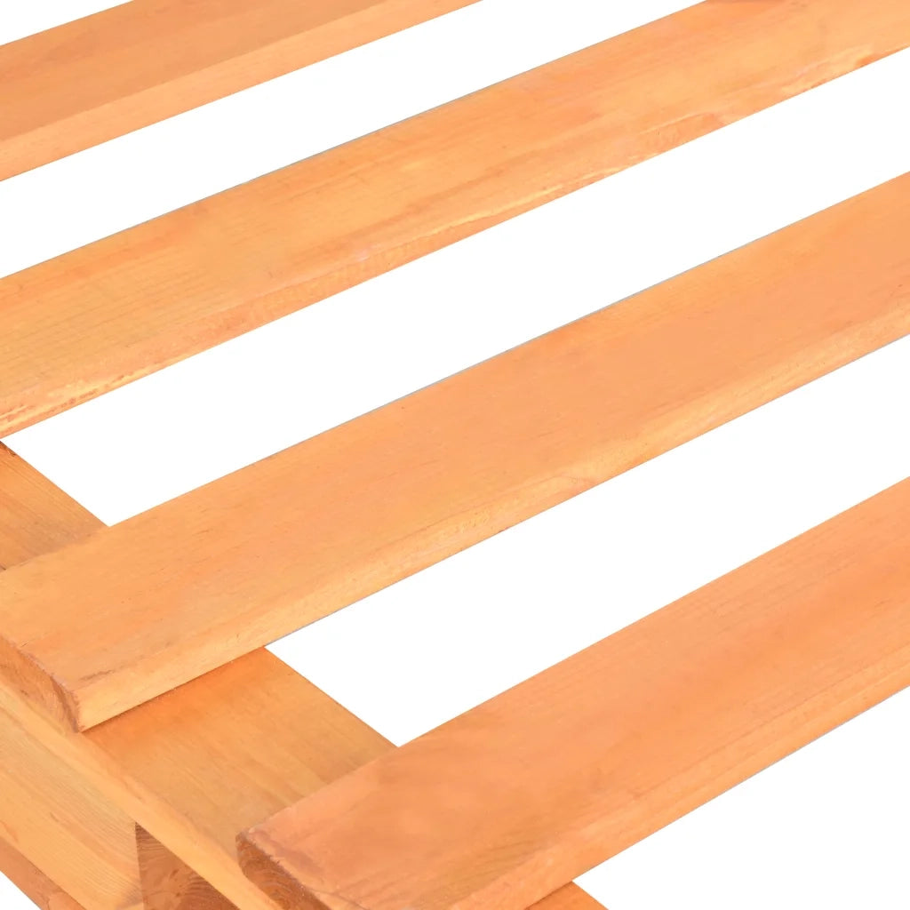 Giroletto in Pallet-Struttura Letto Marrone Legno Massello di Pino 90x200 cm