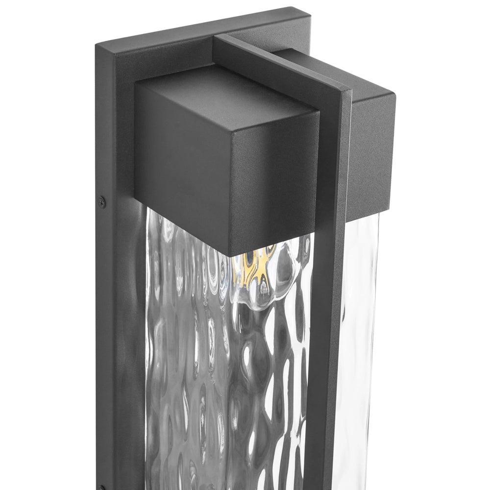 Set di 2 applique da esterno in metallo, stile tradizionale, per porta d'ingresso e veranda, nero per porta d'ingresso e veranda