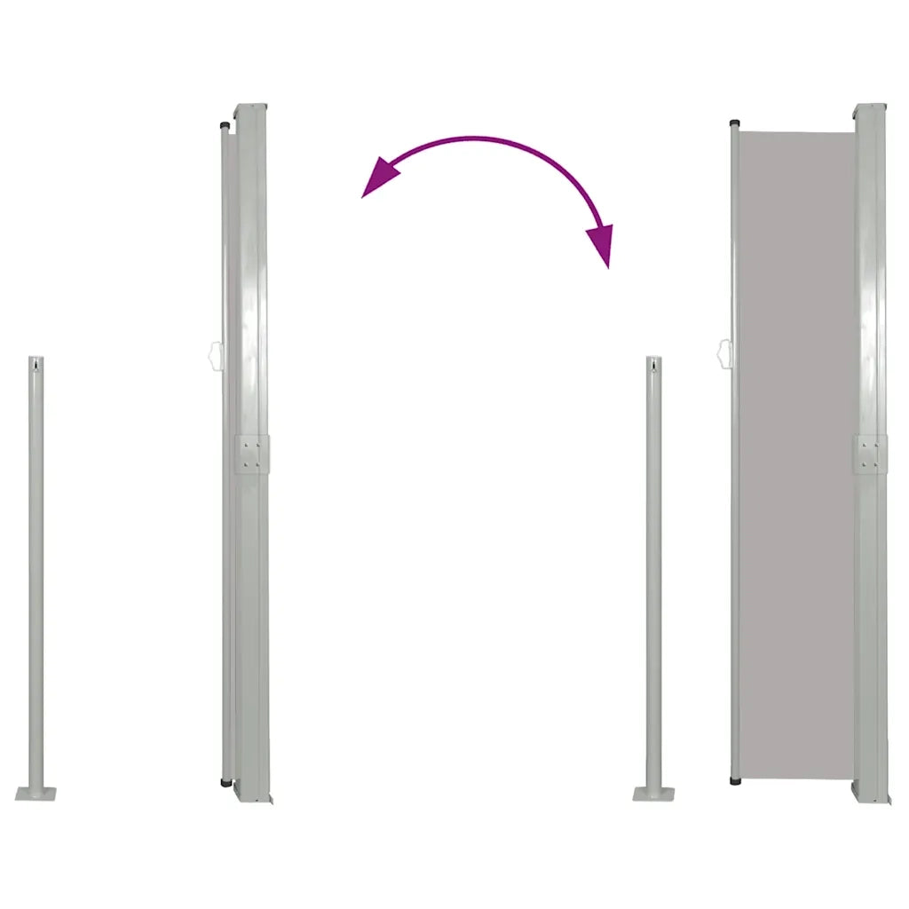 Tenda da Sole | Tenda parasole Laterale Retrattile 160 x 300 cm Grigio