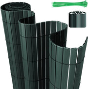 Pannelli di schermatura PVC per terrazza e giardino - verde 1,4x3m