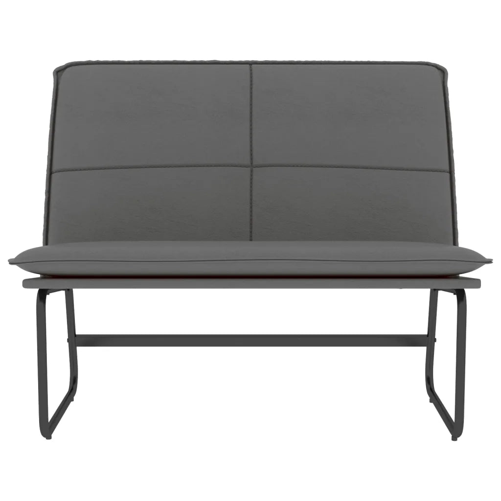Panca Grigia 100x75x76 cm in Similpelle 351339