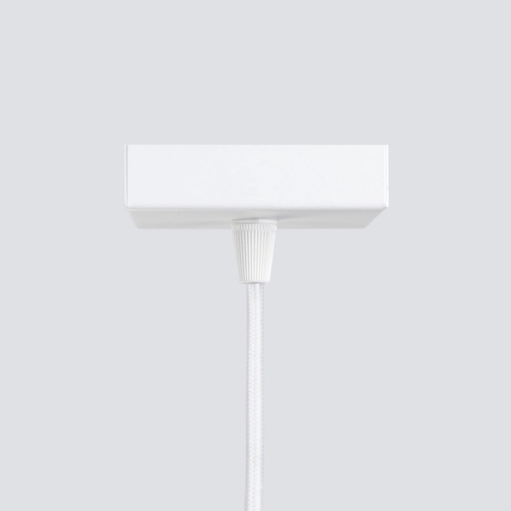 Lampada a sospensione bianca rigata GU10 GRAVIO Pure Lume