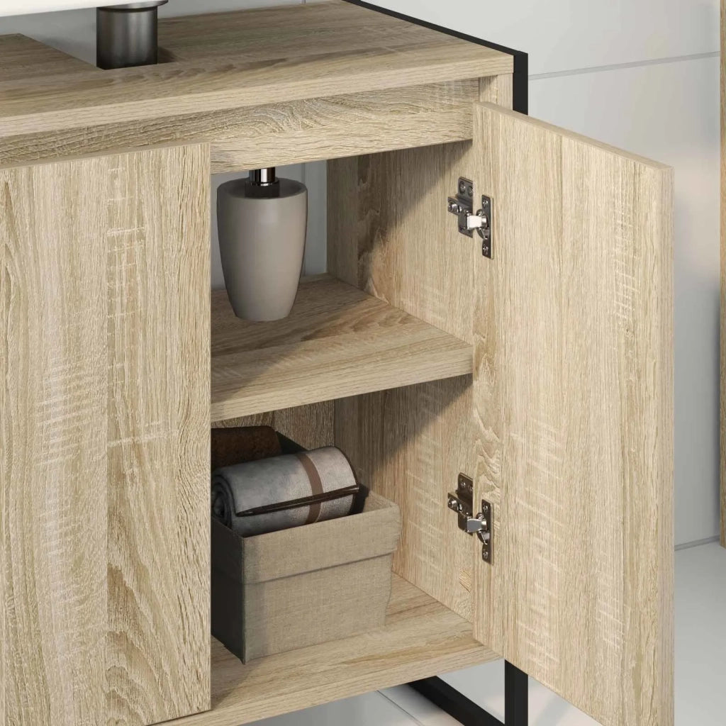 Mobile da Bagno | Armadio da bagno Sonoma 60 x 30 x 60 cm Legno multistrato