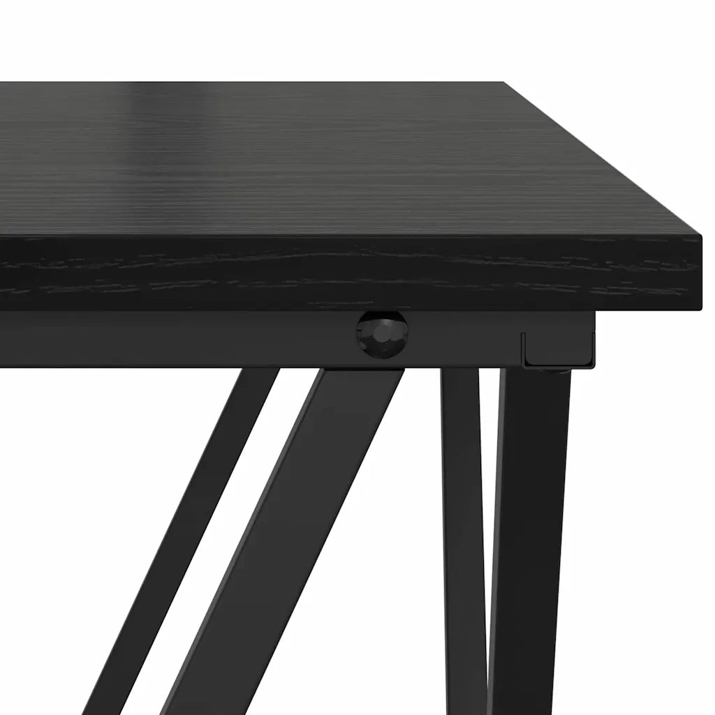 Tavolino da salotto 3 pcs Rovere Nero 868279