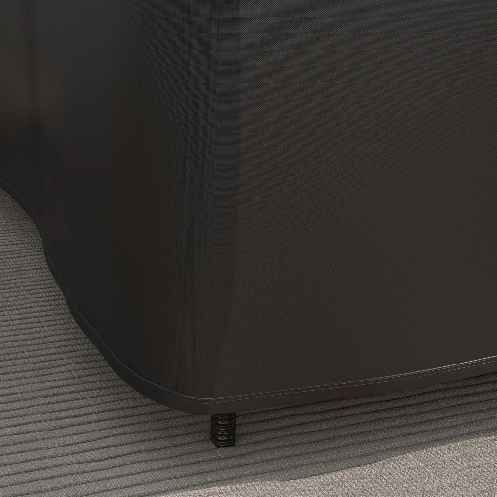 Copertura per Divano Angolare Esterno ¨C Zephmum ¨C Nero 250x250x79 cm