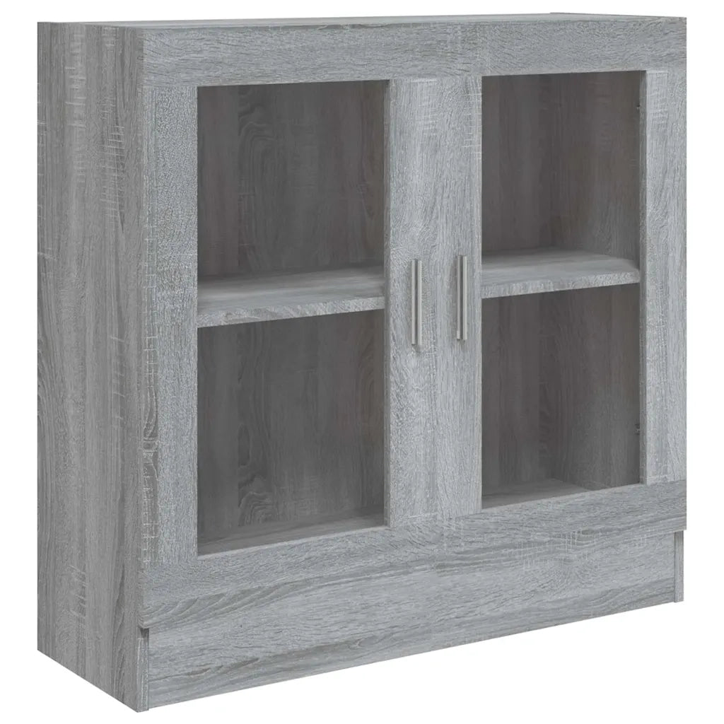 Mobile Vetrina Grigio Sonoma 82,5x30,5x80 cm Legno Multistrato 815616