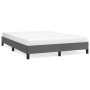 Letto matrimoniale | Letto per adulti | Giroletto Grigio 140x190 cm in Similpelle