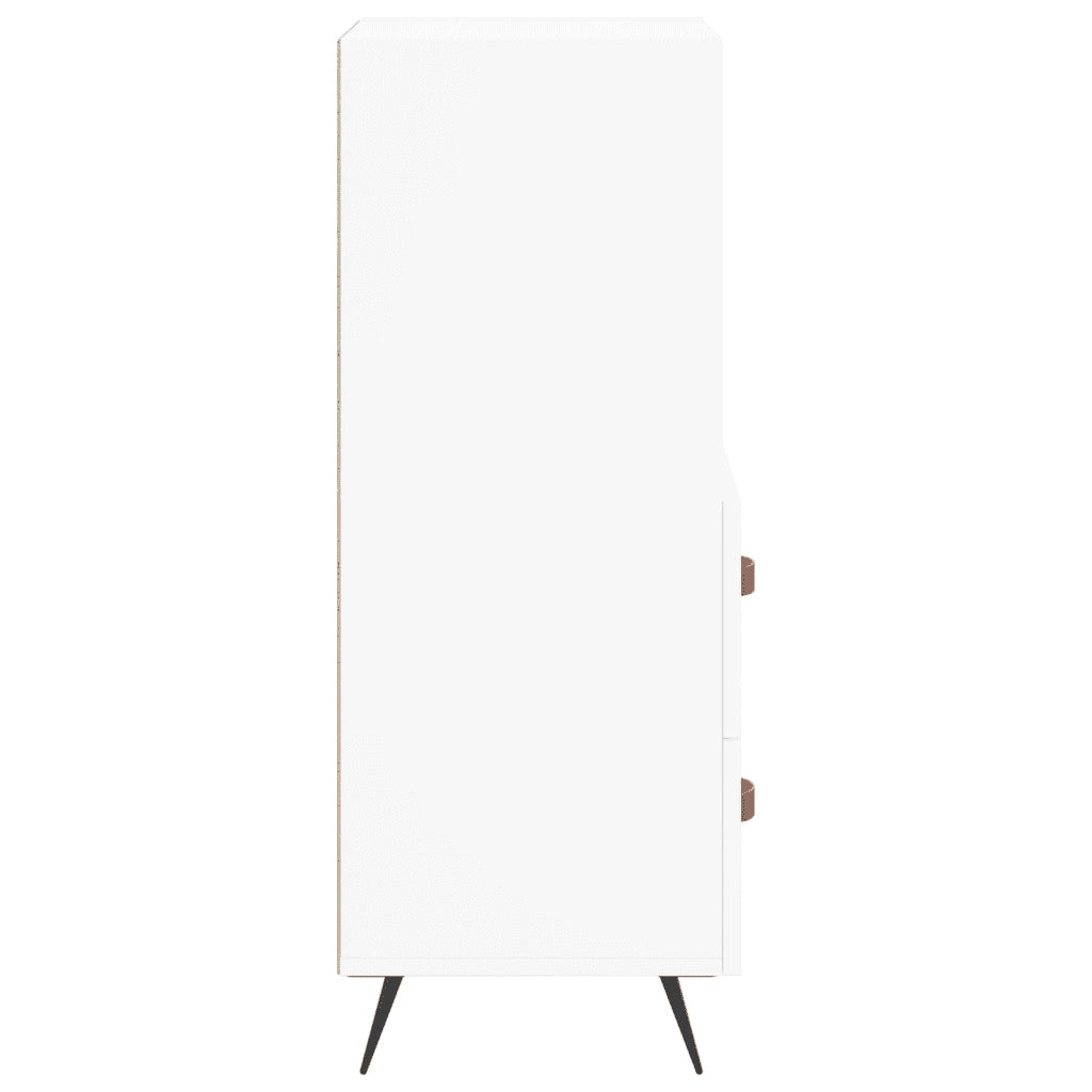 Credenza-Buffet-Armadio da cucina Bianca 34,5x34x90 cm in Legno Multistrato 364263
