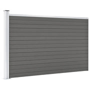 Pannello di recinzione | Recinzione da Giardino in WPC 175x105 cm Grigio