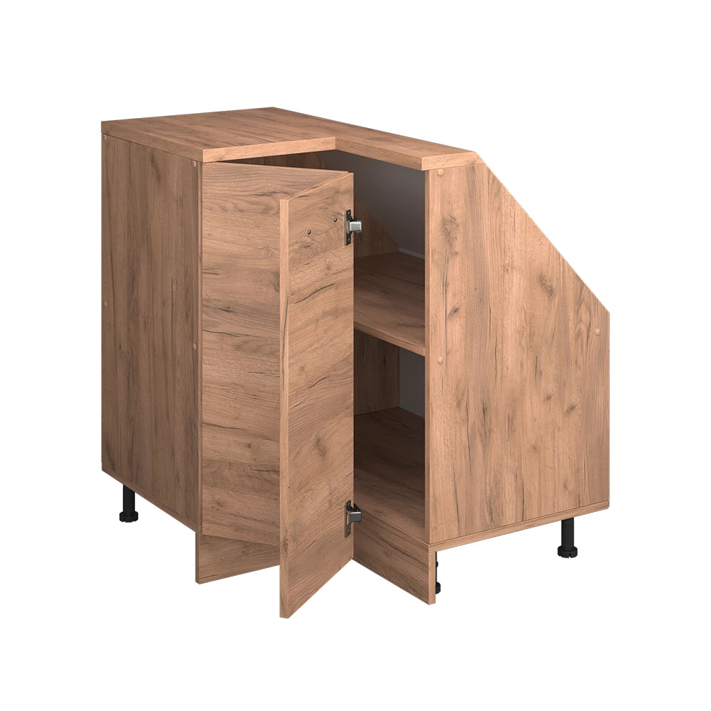Mobile cucina angolare per sottotetto R-Line Rovere dorato/Rovere dorato 75.6 cm con 1 porta Vicco
