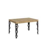 Tavolo allungabile 120/380x90 cm Karamay quercia natura gambe antracite