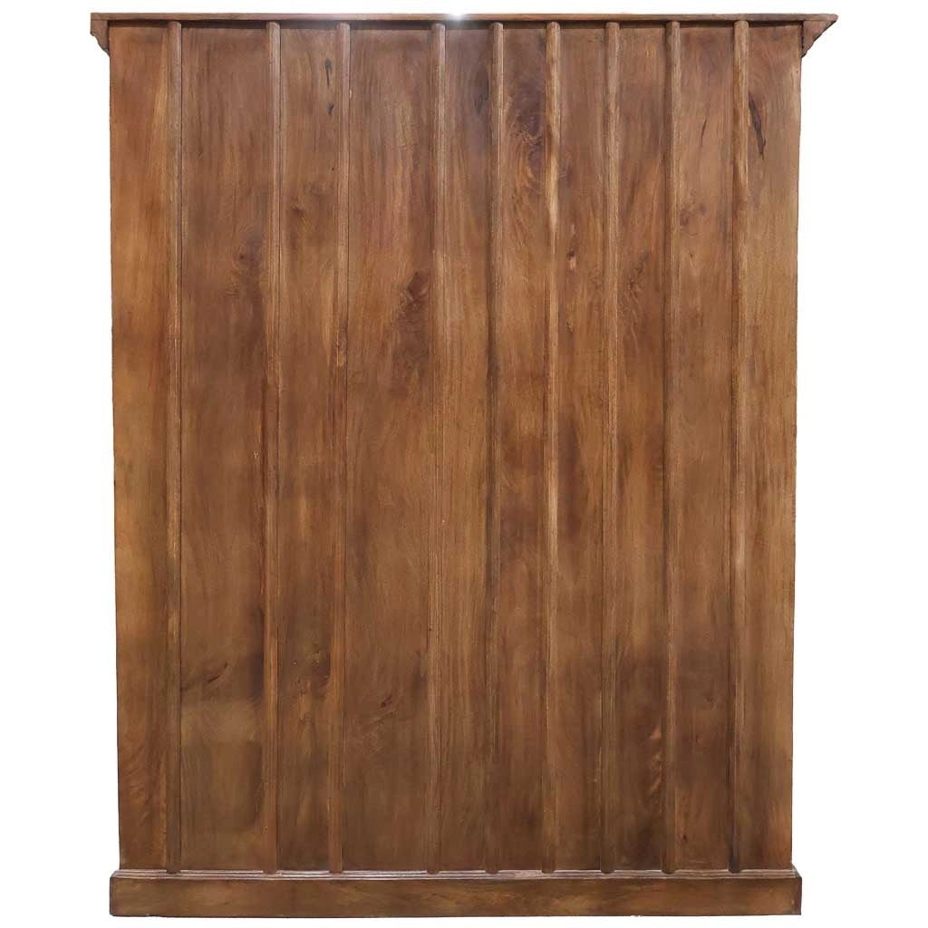 Libreria in legno blu fatto a mano 180x55x217h cm