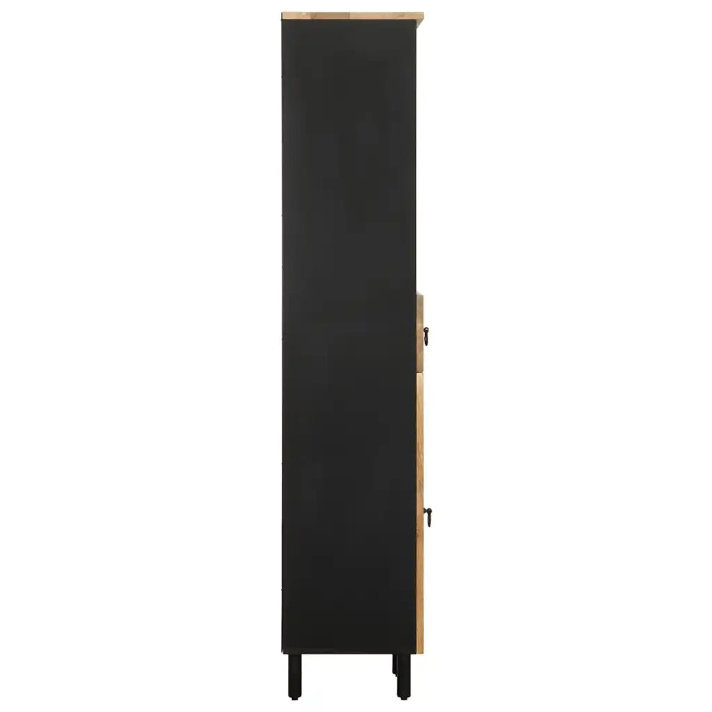 Mobile da Bagno 38x33,5x160 cm in Legno Massello di Mango