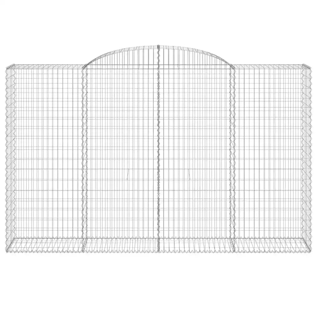 Cesti Gabbioni ad Arco 11 pz 300x50x180/200 cm Ferro Zincato 3146782