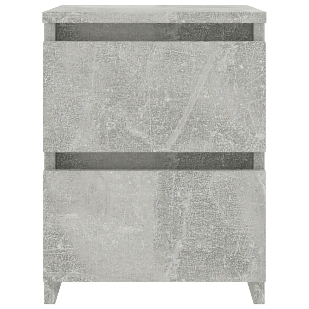 Comodino Grigio Cemento 30x30x40 cm in Truciolato cod mxl 30763
