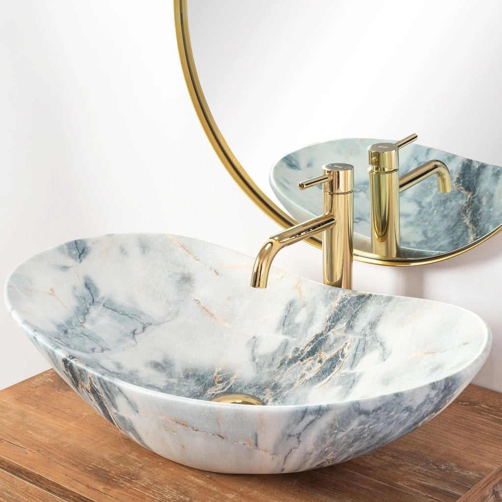 Lavabo Da Appoggio Rea Royal Granit Mat