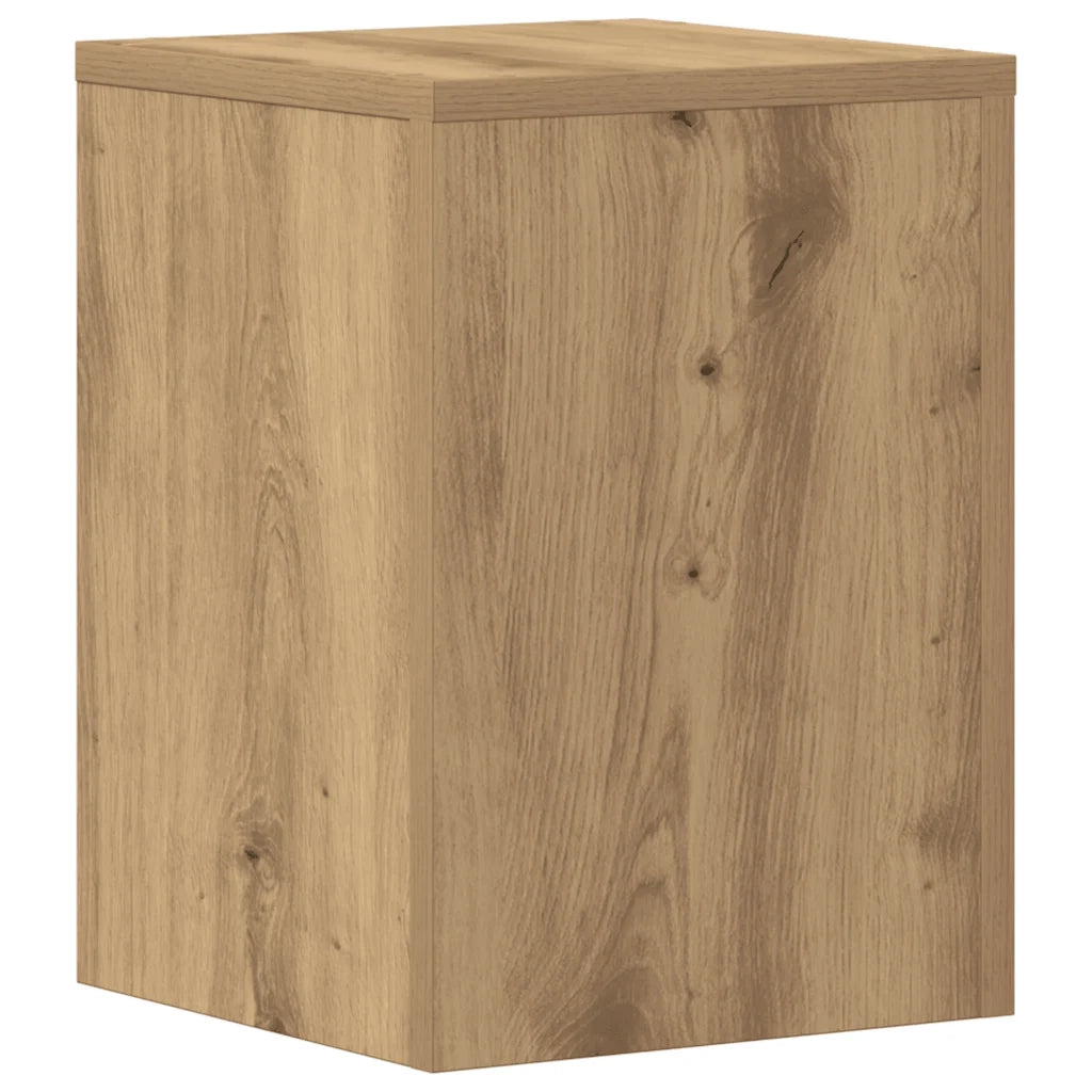 vidaXL Supporti per Piante 2 pz Rovere 25x25x35 cm in Multistrato