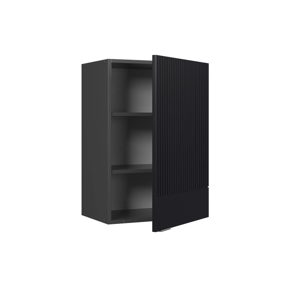 Vicco Pensile da cucina Nero a righe 50 cm