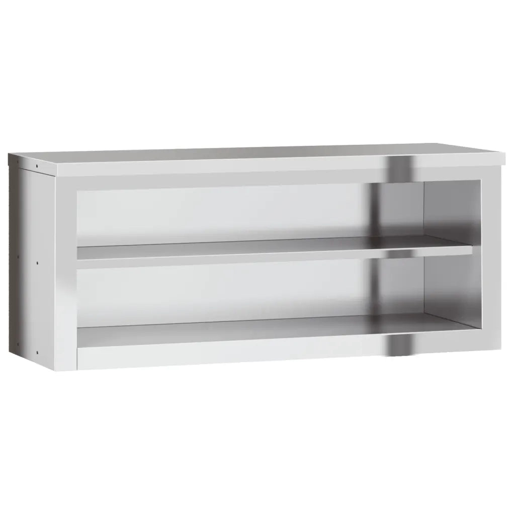 Armadietto a Muro | Mobile Cucina da Parete con Ripiano in Acciaio Inossidabile