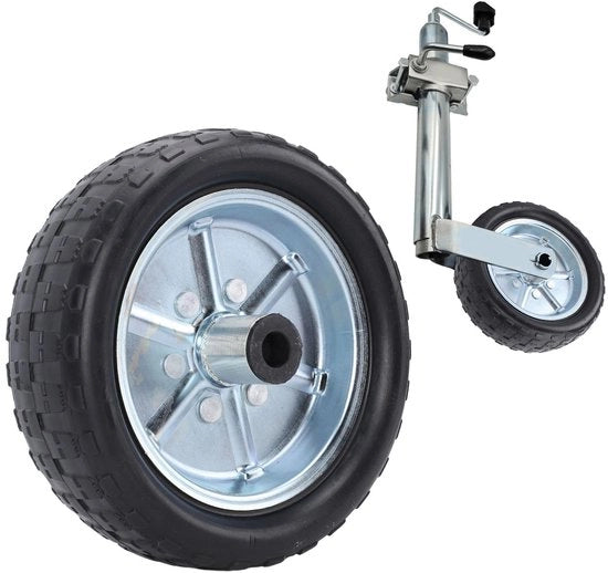 Trailerjack 10 Pollici - Sostiene Fino a 2000 Lbs - Cerchio Regolabile - Bolla 84 Mm - Diametro Foro 20 Mm - Progetto Impermeabile - Cerchio per Atracco