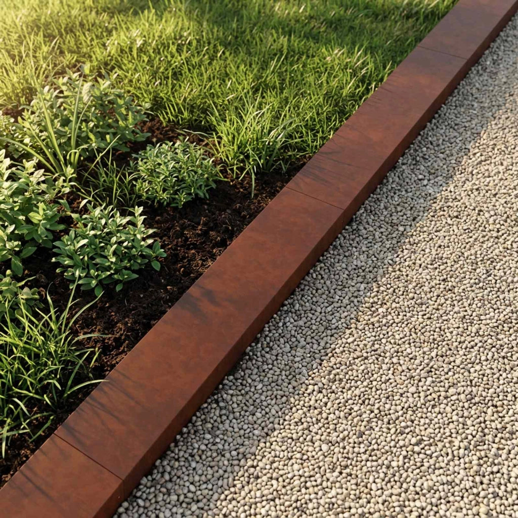 Profilo di copertura per giardino 2 pz 100 x 15 x 5 cm 8013065