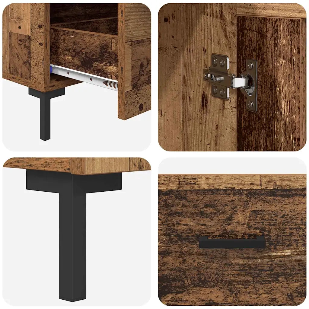 Credenza | Madia | Buffet da pranzo | Armadio da pranzo Legno vecchio 69,5 x 31 x 115 cm Legno multistrato
