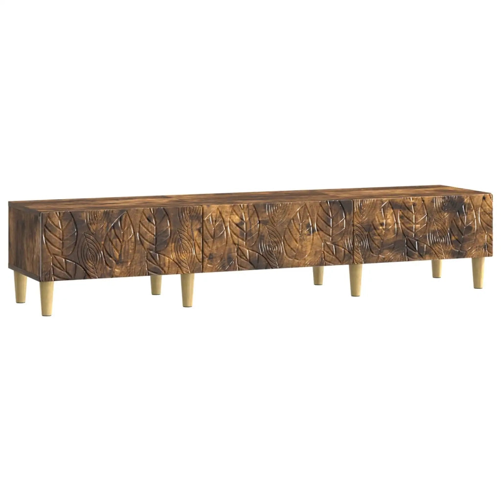 Mobile TV 147 x 34,5 x 30 cm Rovere Fumo Legno ingegnerizzato