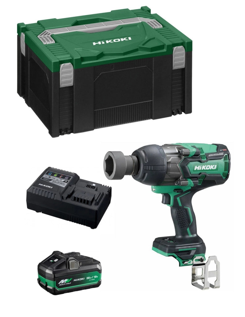 Avvitatore ad Impulsi HIKOKI WR36DAB1X (1 x 4,0Ah/8,0 Ah + UC18YSL3 + Valigetta HSC II)